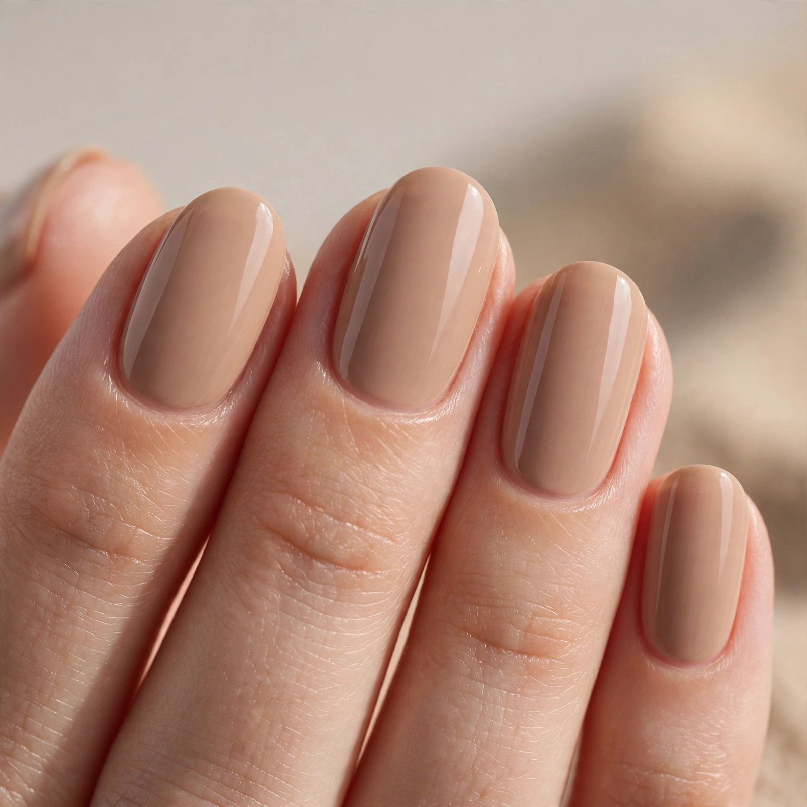 Sandy nude beach nail polish