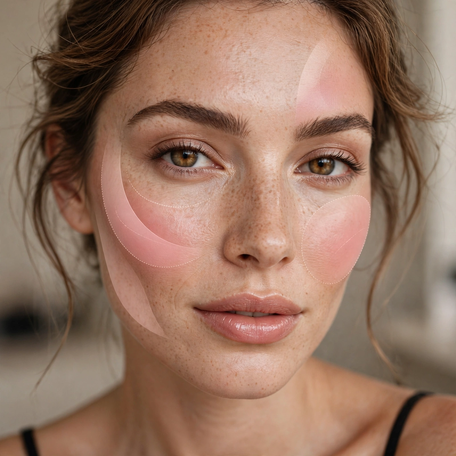 Blush mapping for face shapes