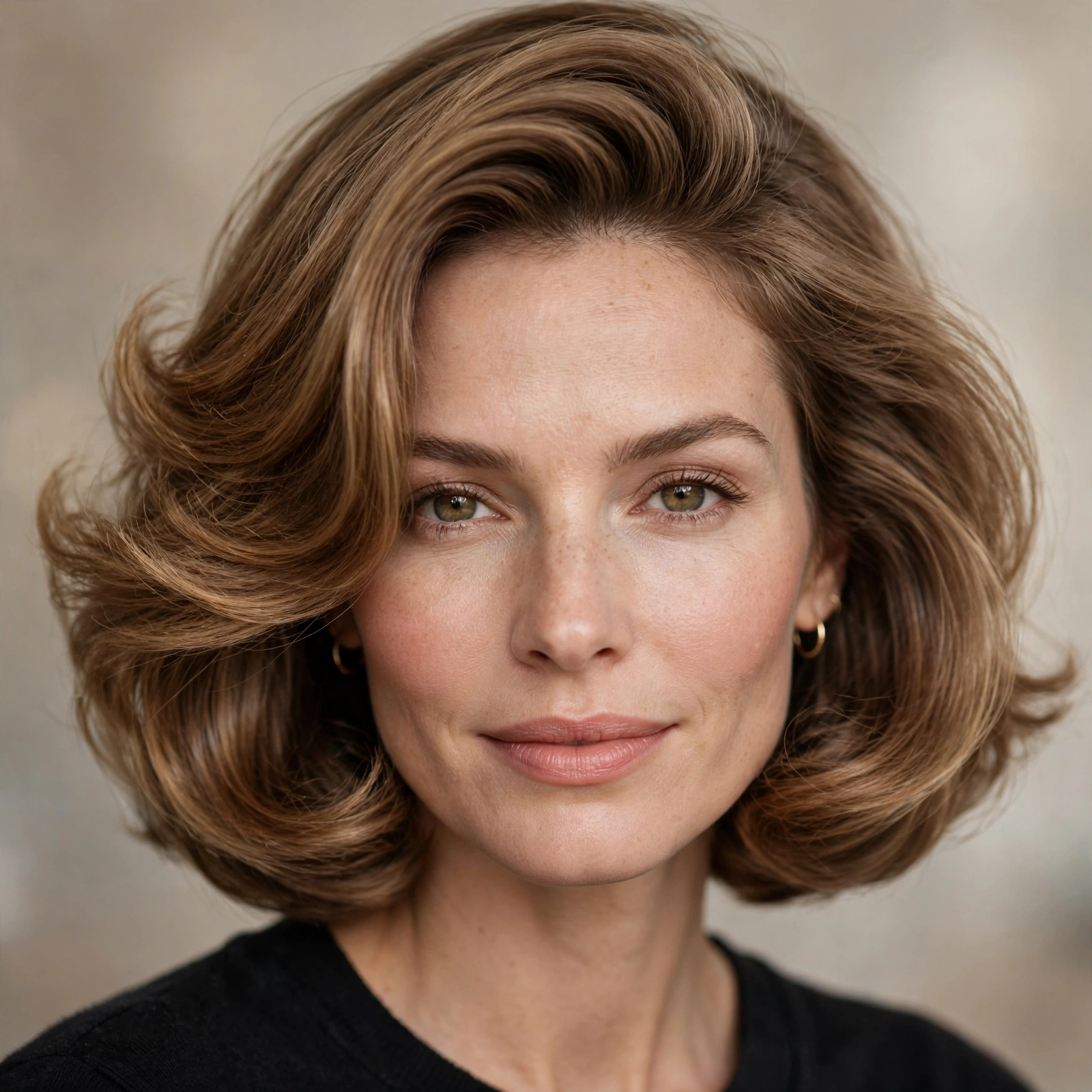 Bob with bouncy blowout volume