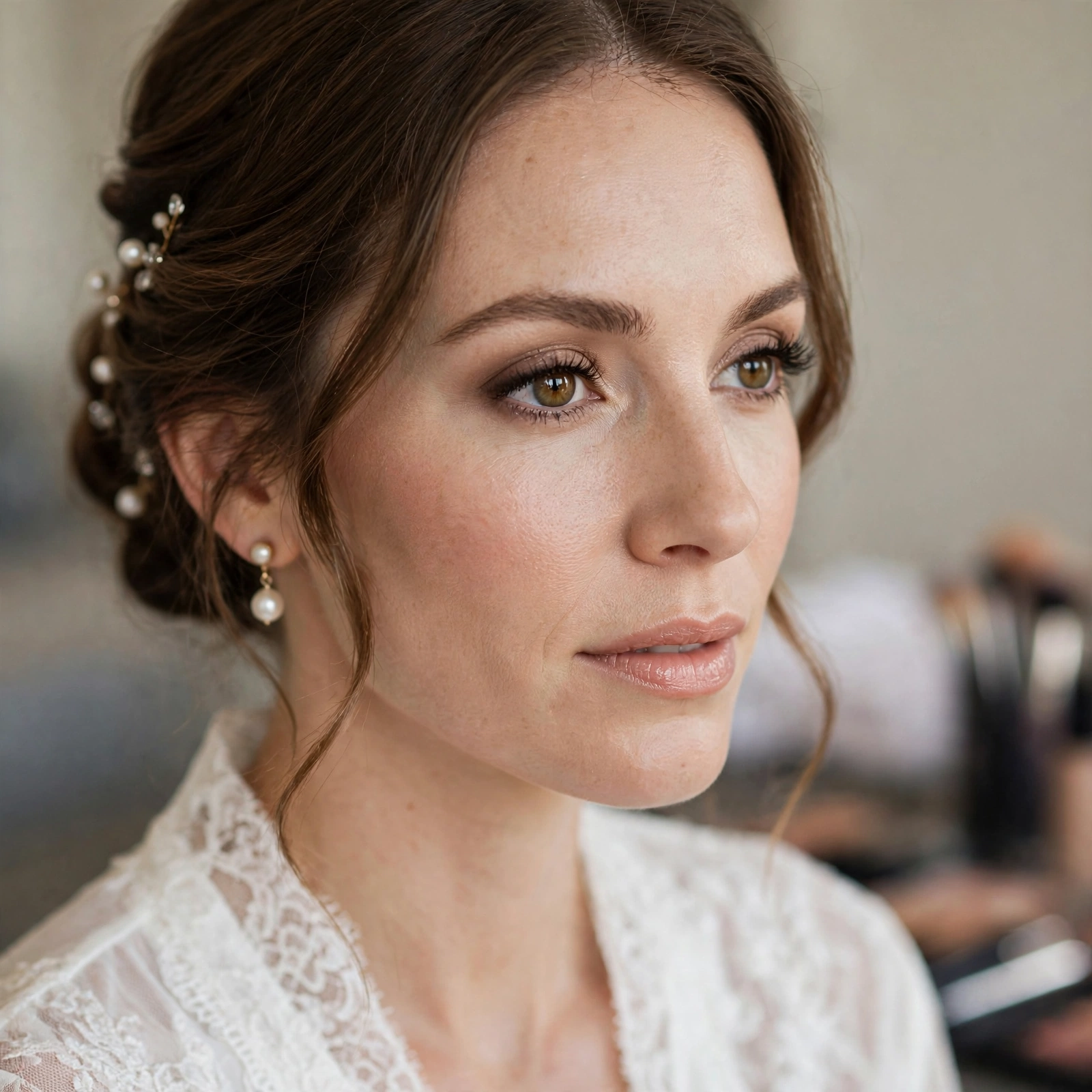 Bridal makeup trial session