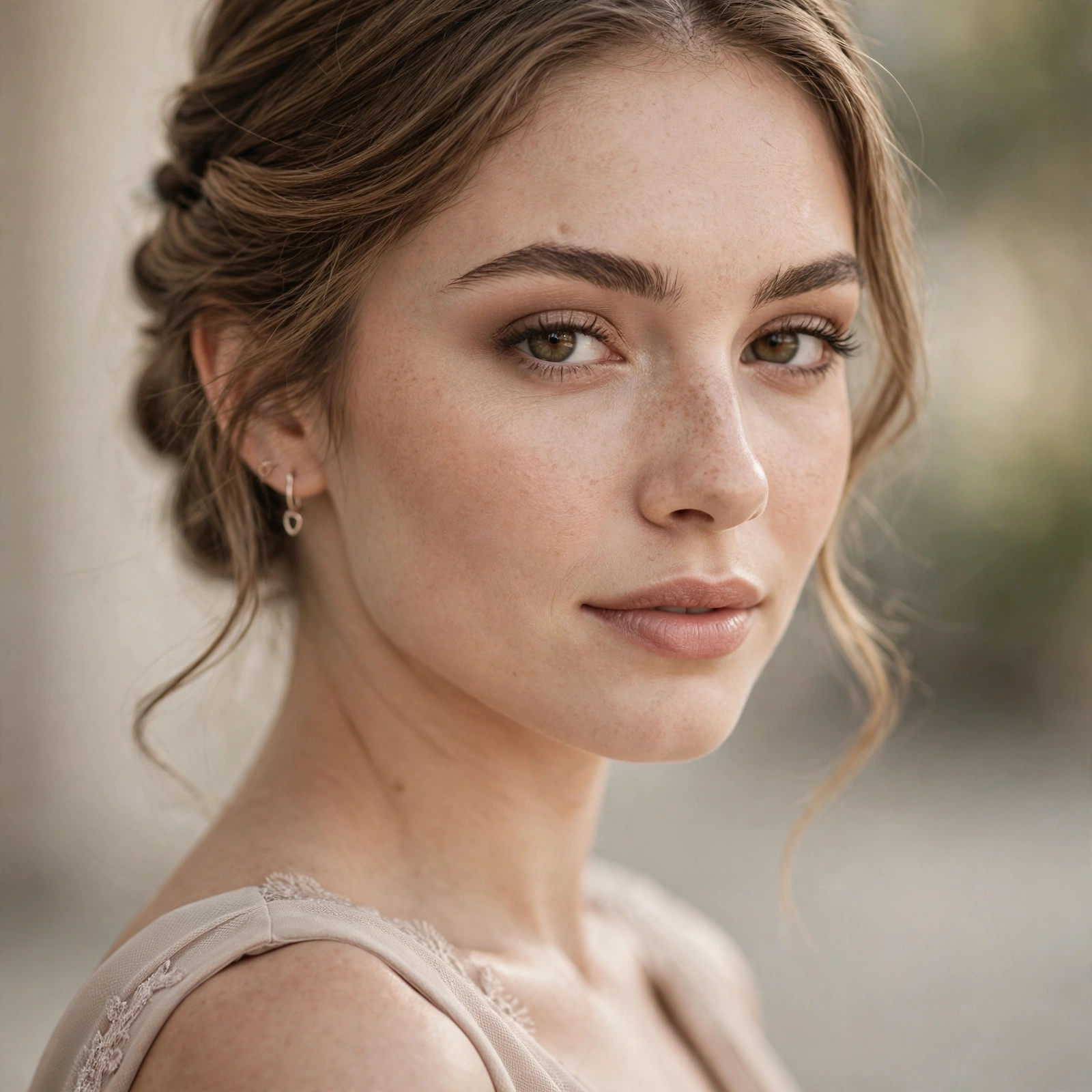 Bridesmaids with soft neutral makeup