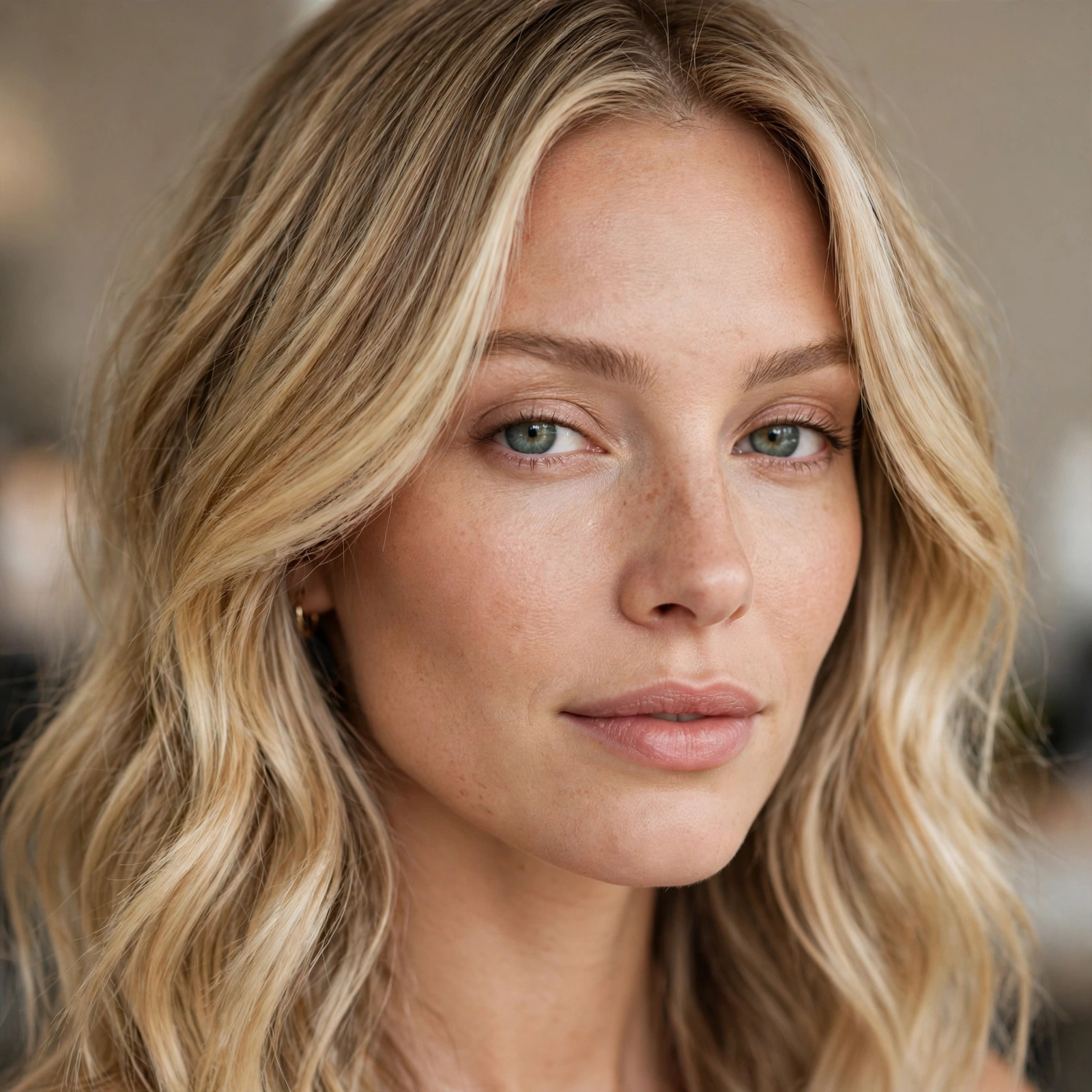 Buttery blonde balayage