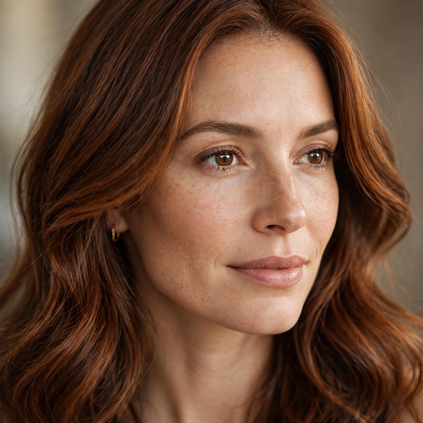 Classic cinnamon spice hair color