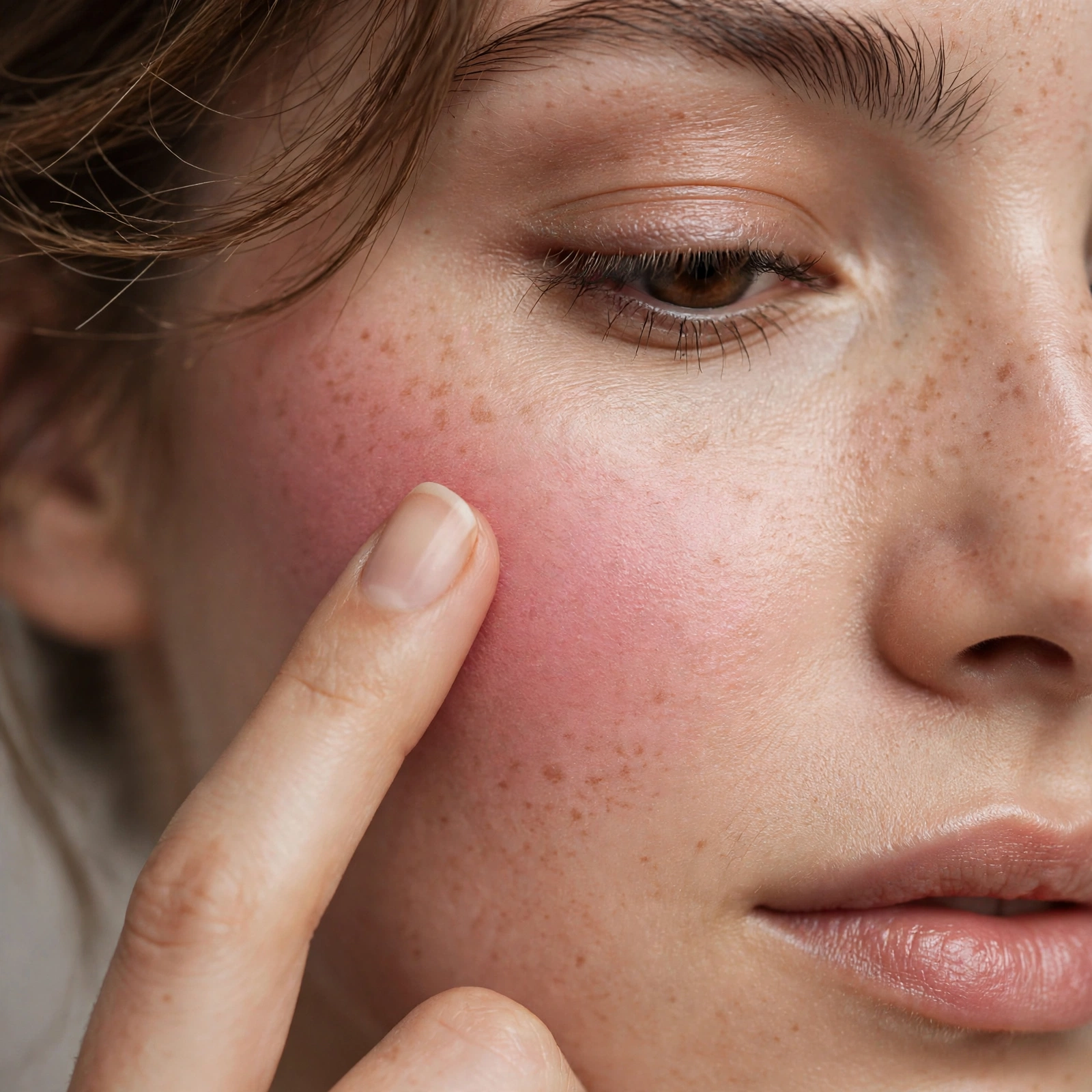 Finger blending cream blush