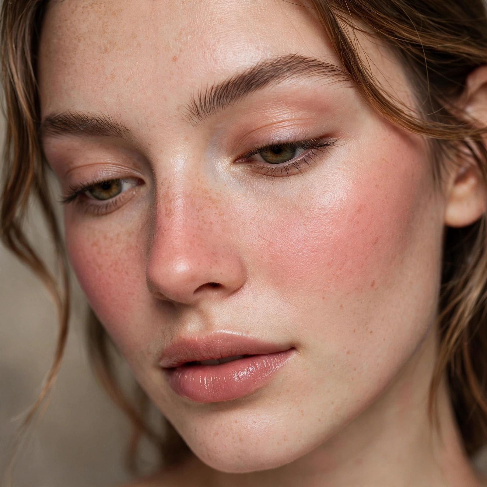 Cream blush nose flush technique