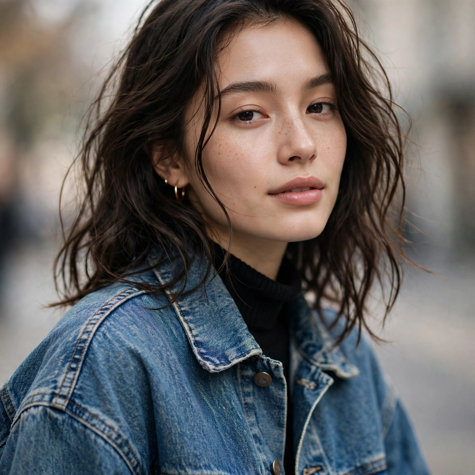 Sherpa lined denim jacket