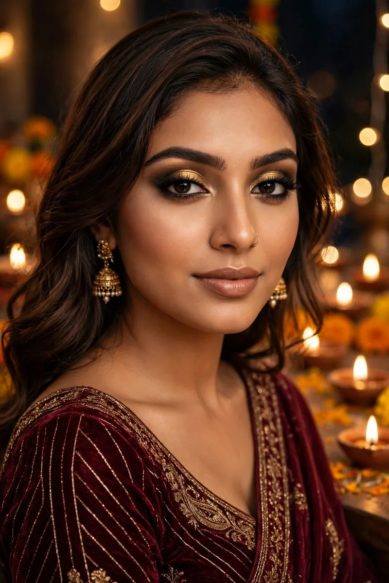 Classic Gold Smokey Eye β Diwali festive look