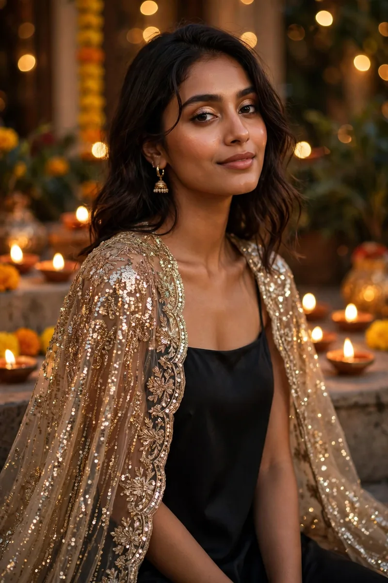 Cape Set — Diwali festive look