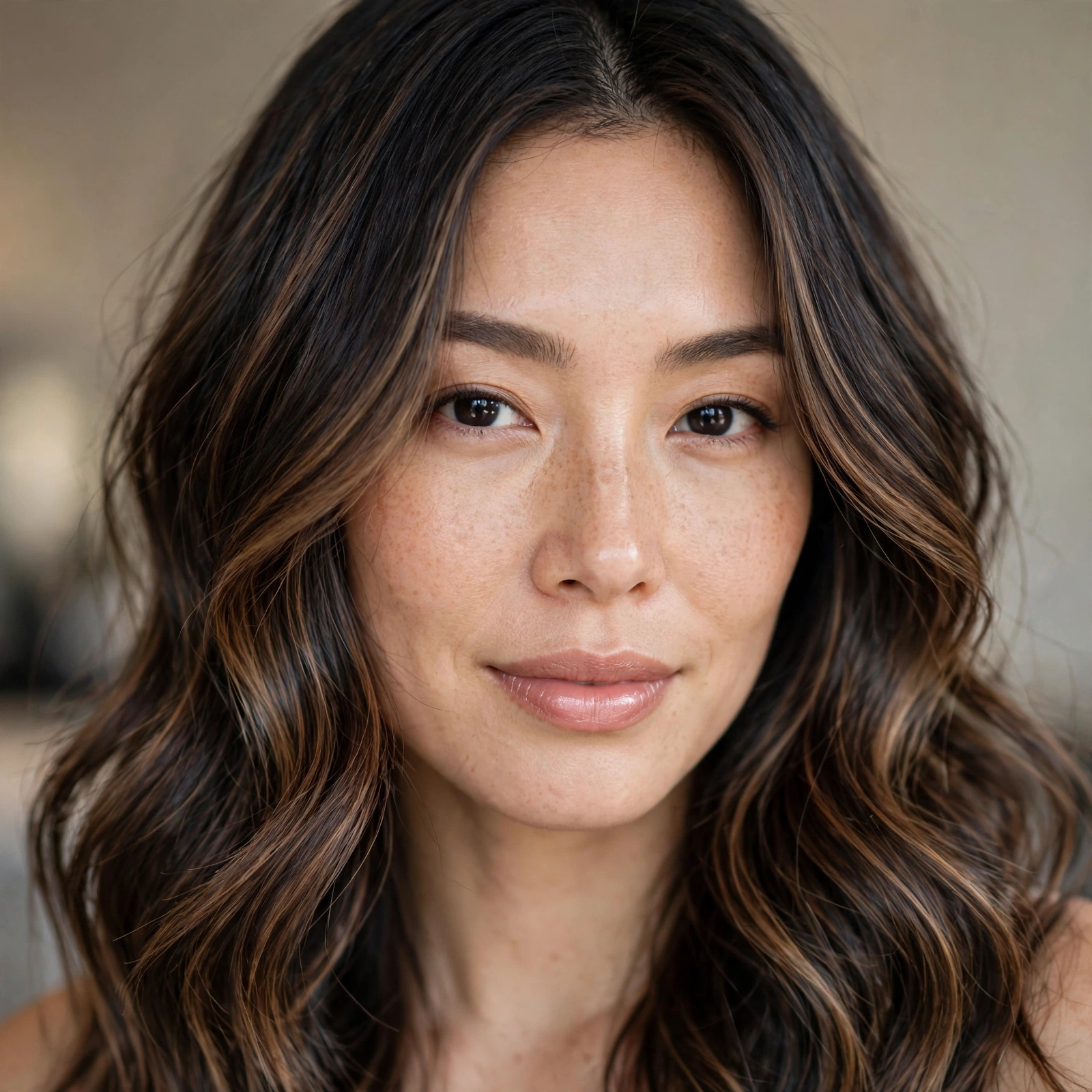 Espresso balayage on dark hair