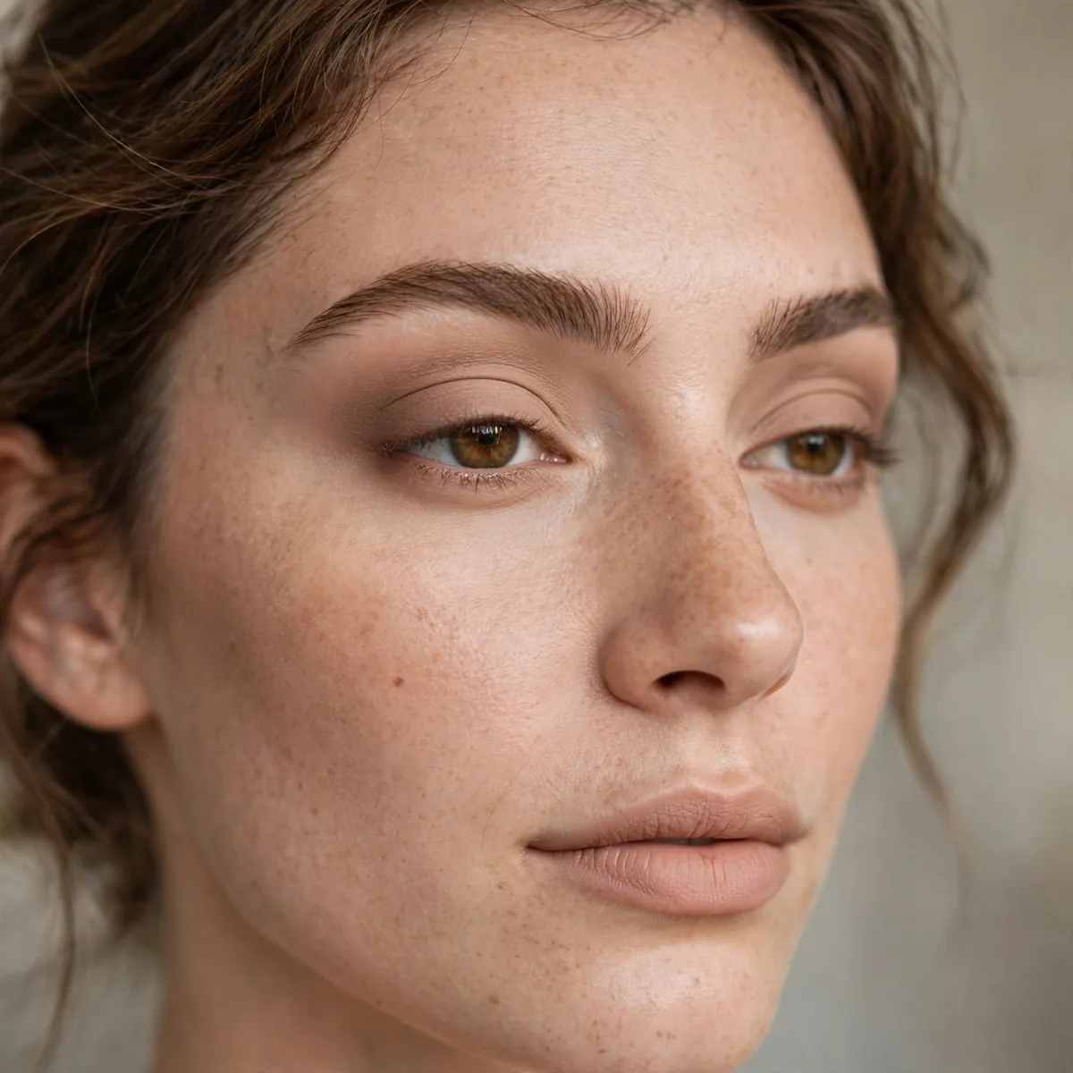 Matte nude eyeshadow look with soft definition for beginners