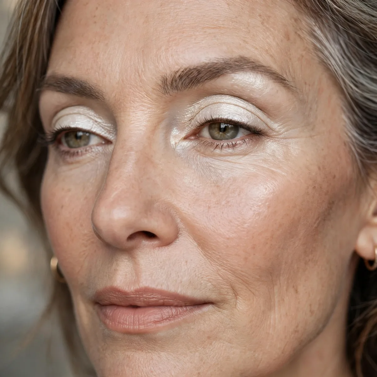 Ivory eyeshadow brightening and awakening mature eyes