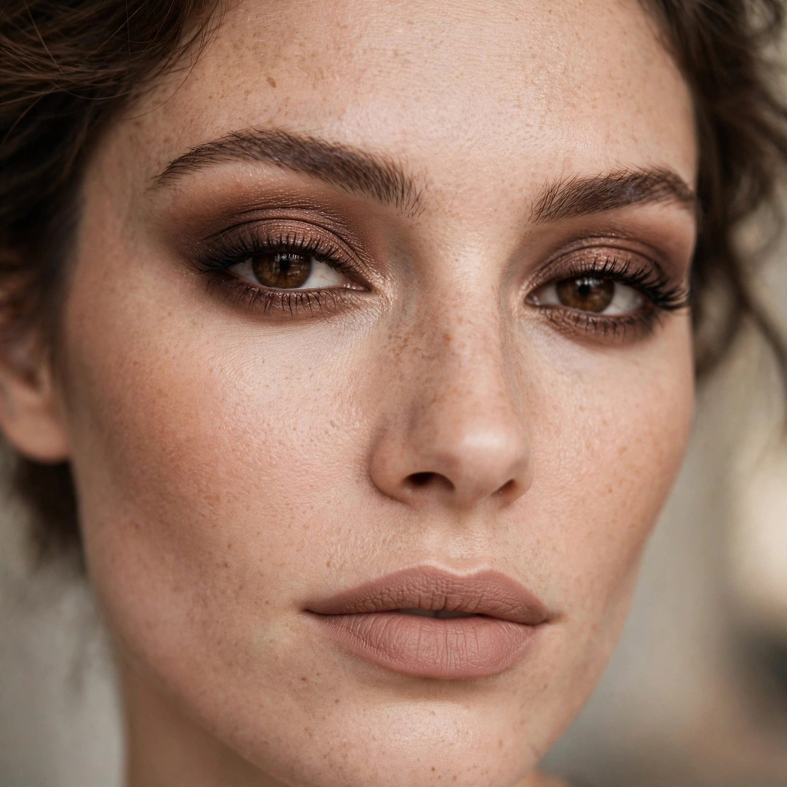 Mocha brown smokey eye