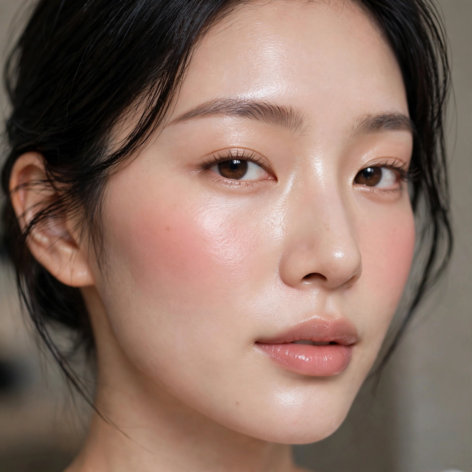 Cream blush for glass skin