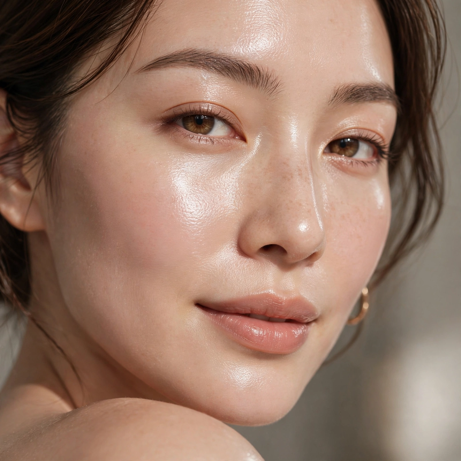 Skipping powder for glass skin
