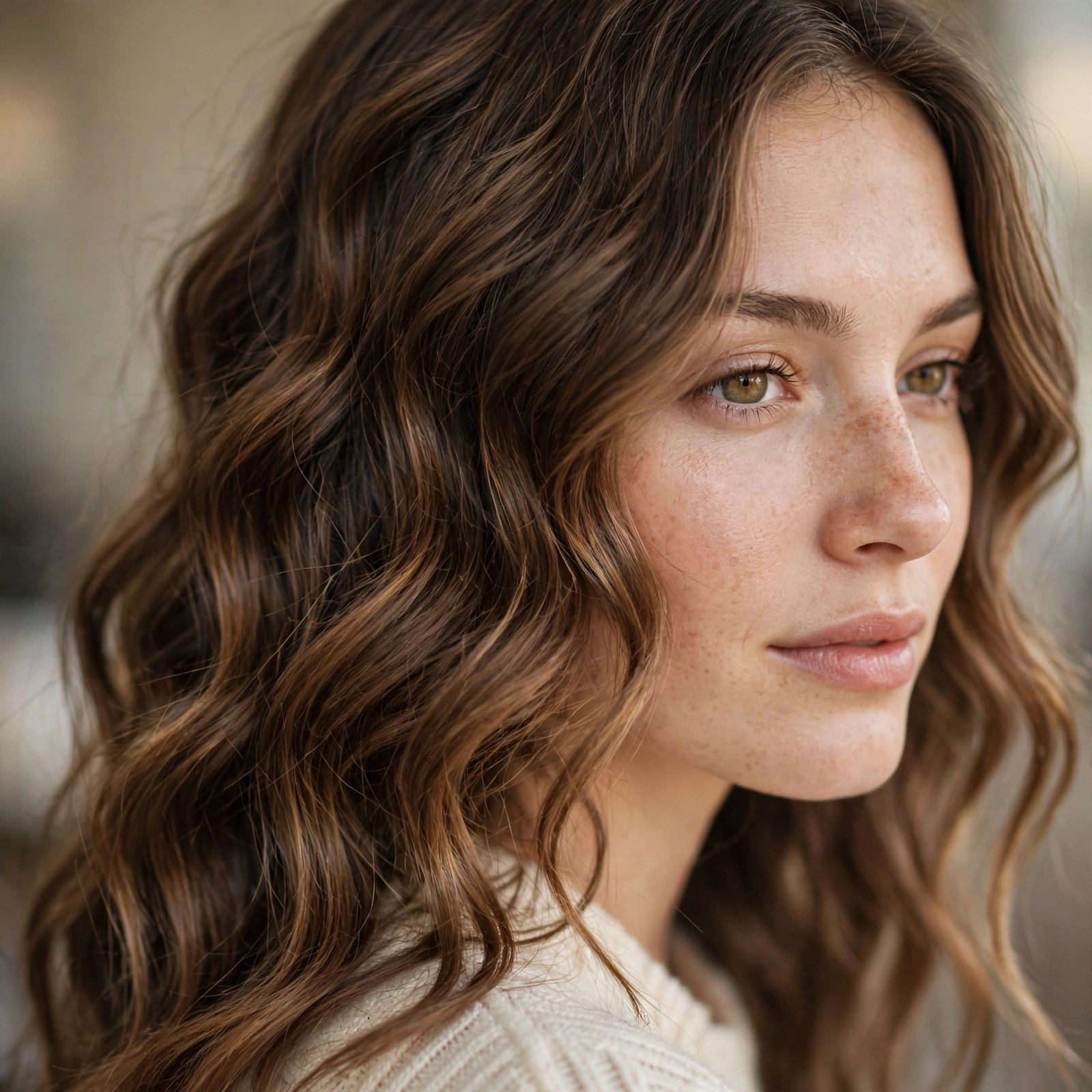 Soft waves created by an overnight braid