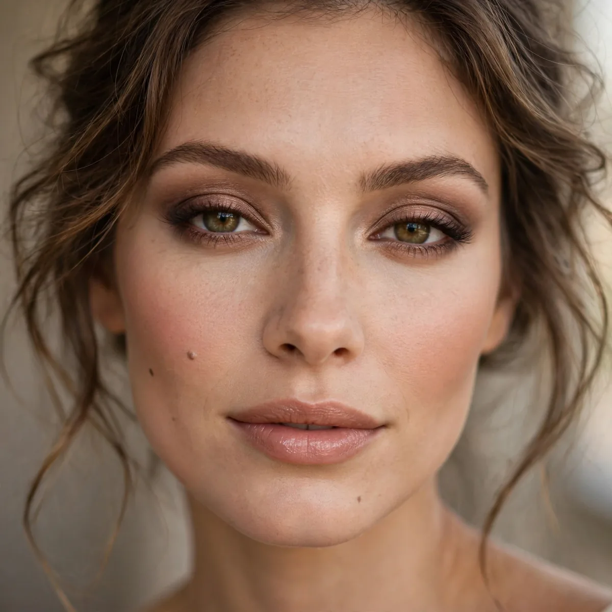 Soft brown smoky eye for daytime Hollywood glam