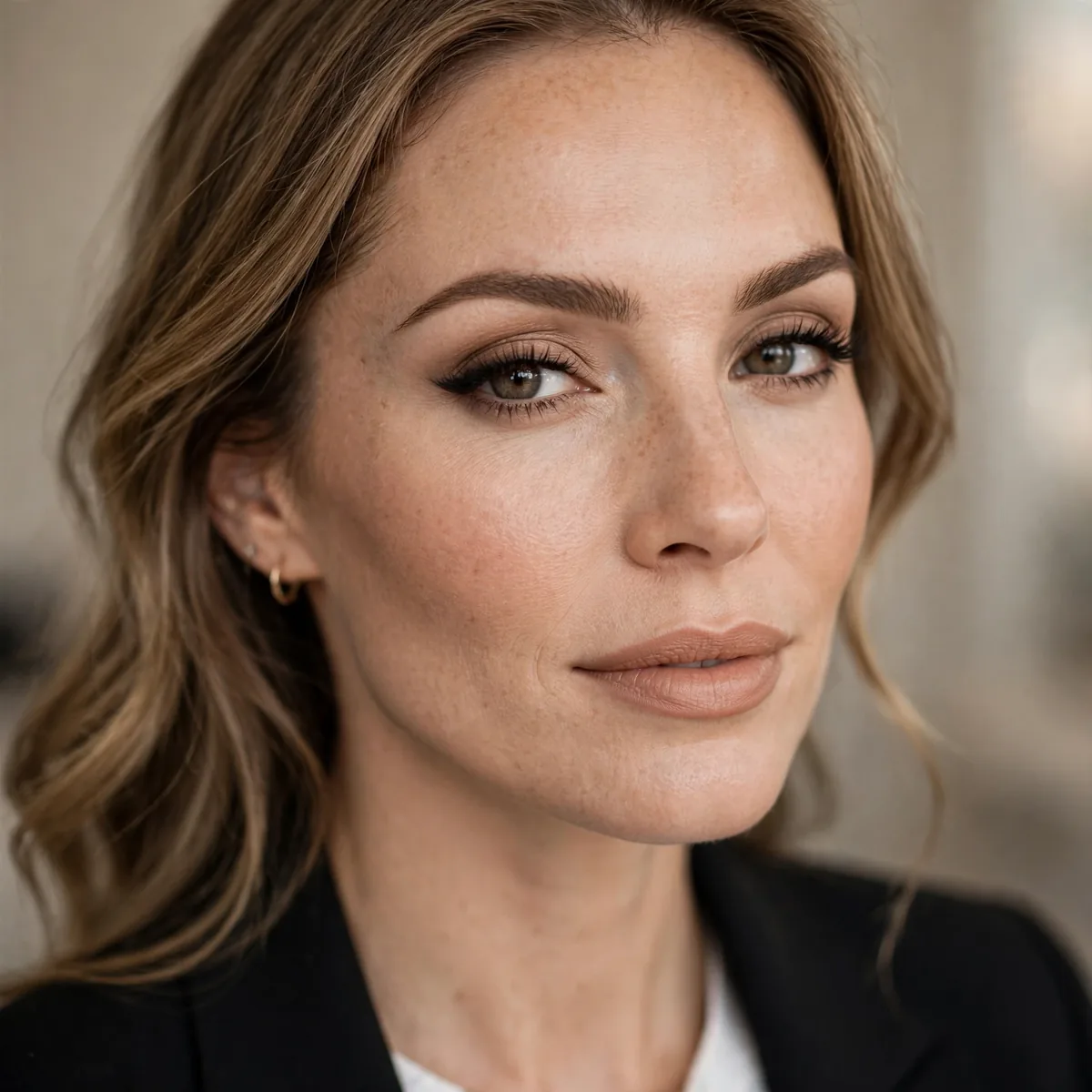 Long-wearing smudge-proof makeup for all-day interviews
