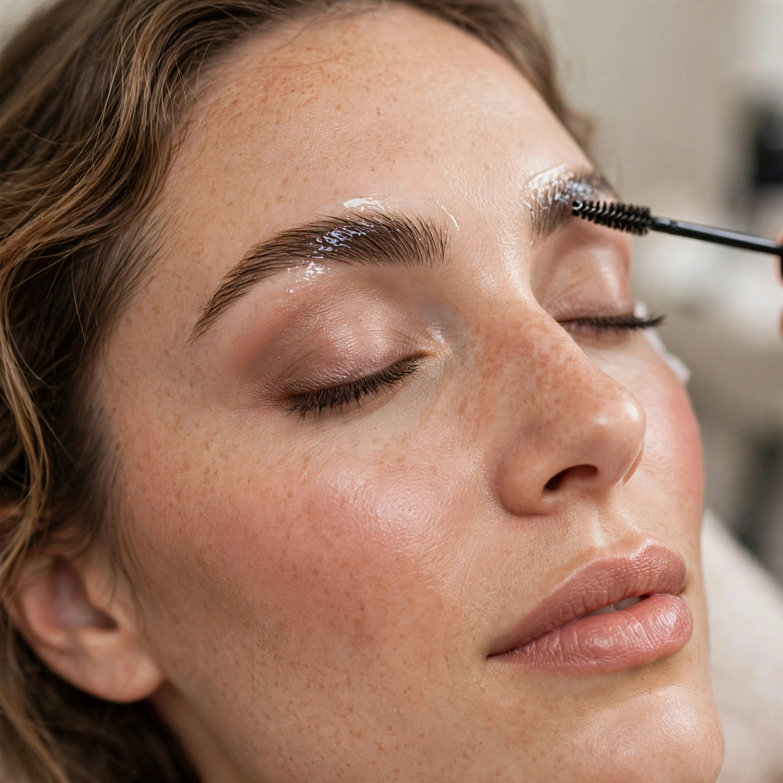 Salon brow lamination treatment
