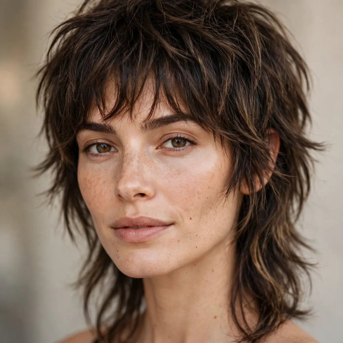 Modern shaggy mullet-inspired haircut