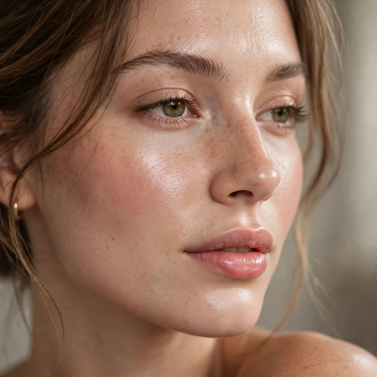 Fresh dewy skin makeup look