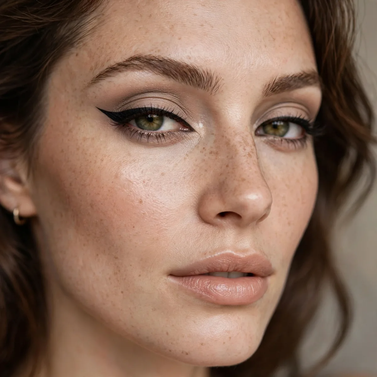 Classic cat eye eyeliner look