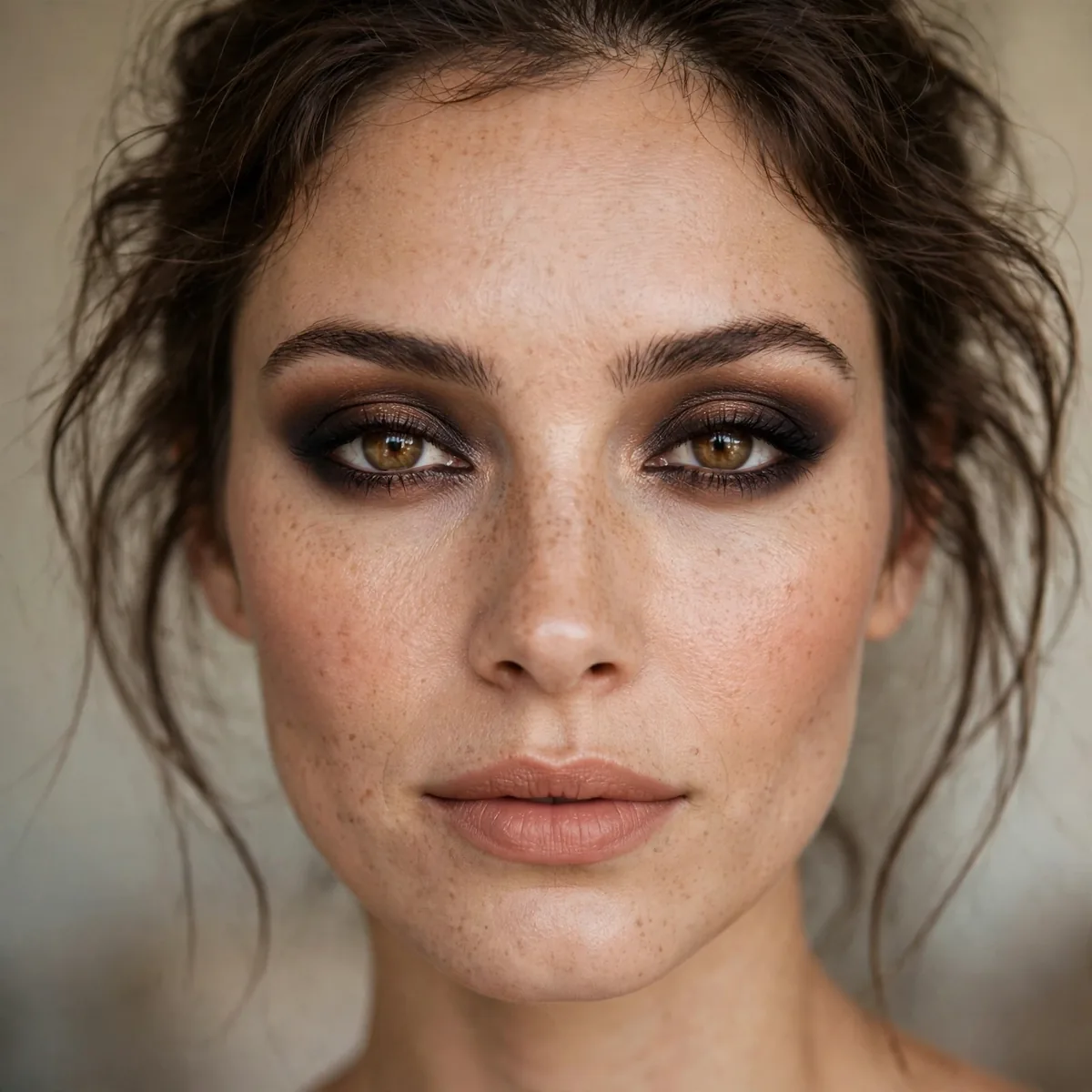 Espresso smoky eye makeup