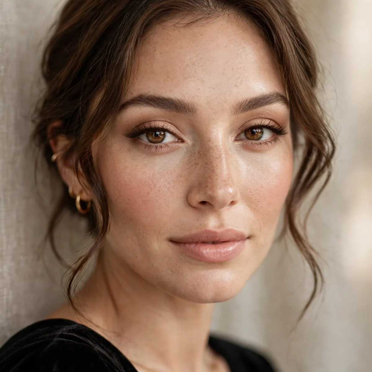 Classic soft glam wedding guest makeup
