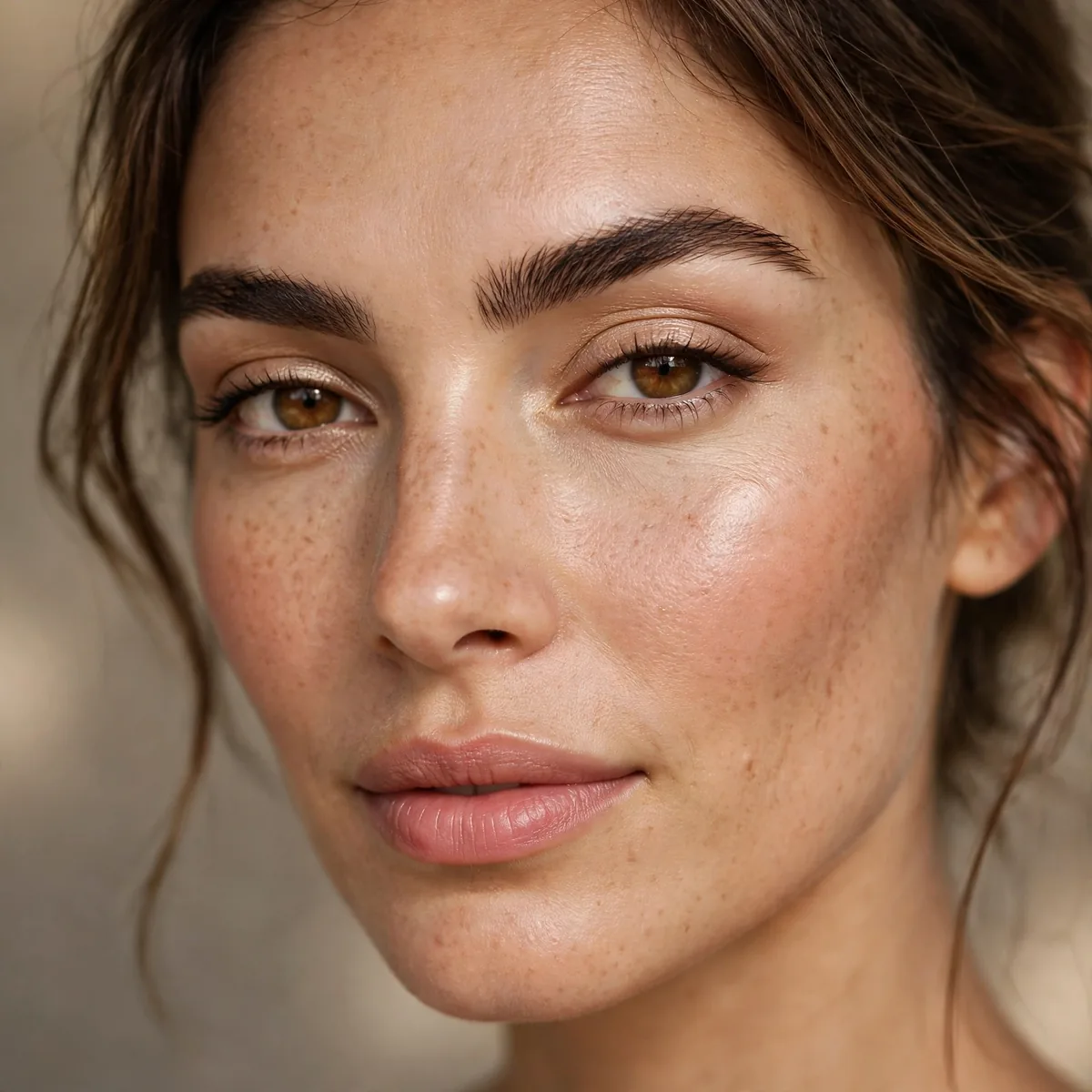 Defined natural brows wedding guest makeup