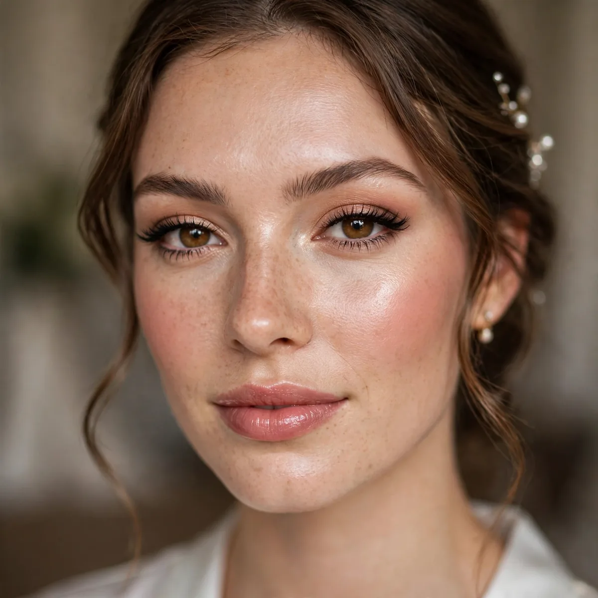 Refreshed makeup for wedding reception