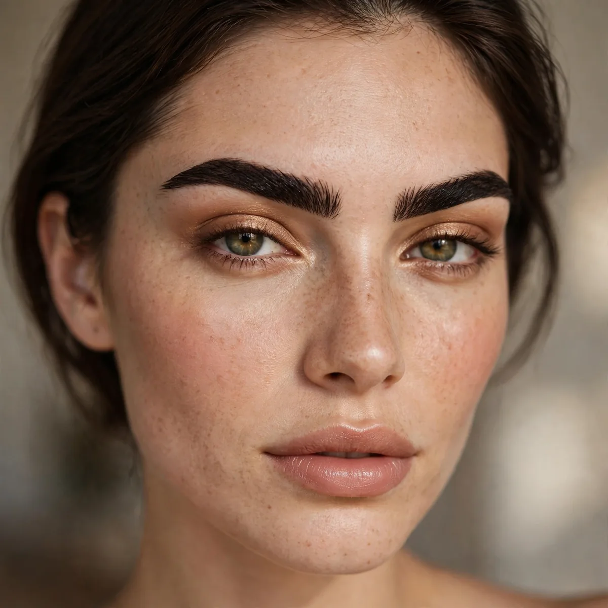 Bold defined brows for photoshoots