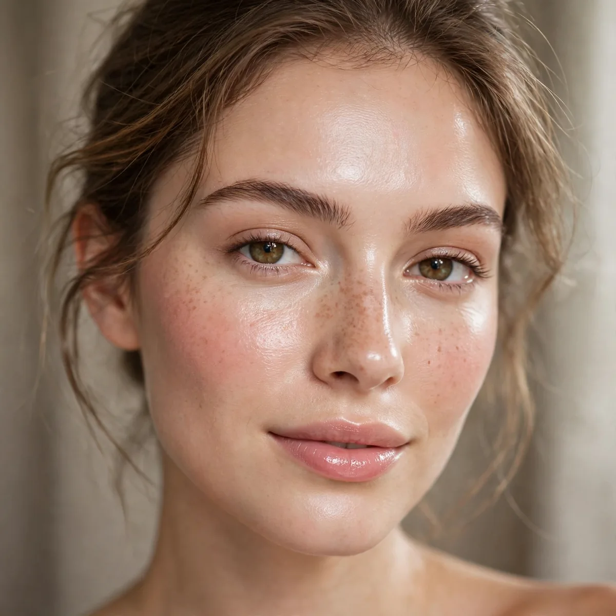 Fresh dewy morning makeup look