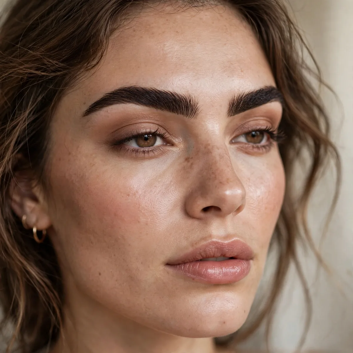 Bold brow statement makeup