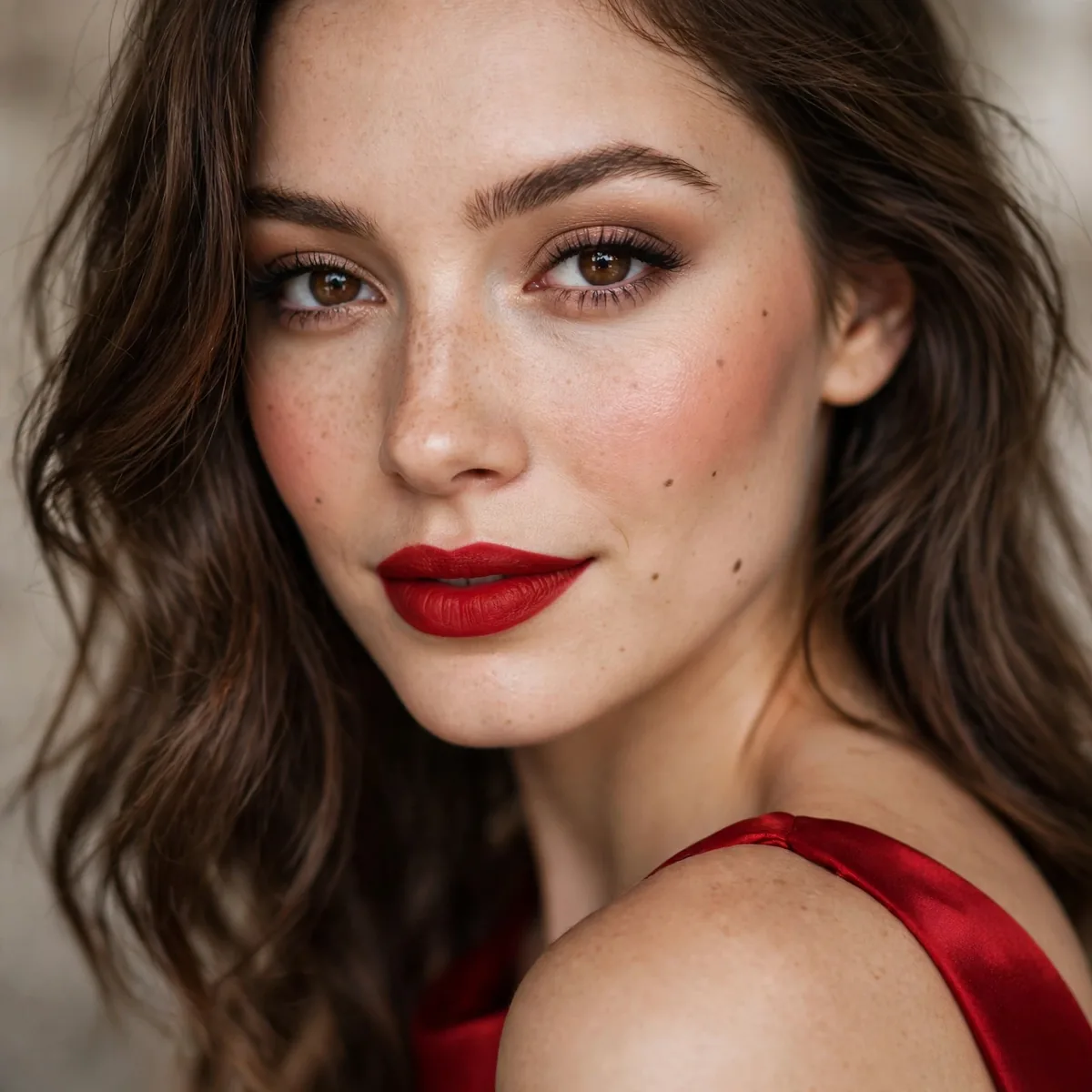 Complete red dress makeup guide