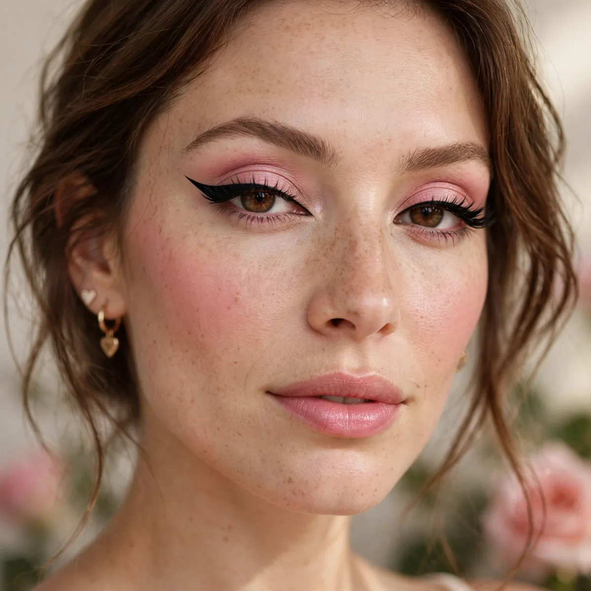 Winged liner Valentine's allure