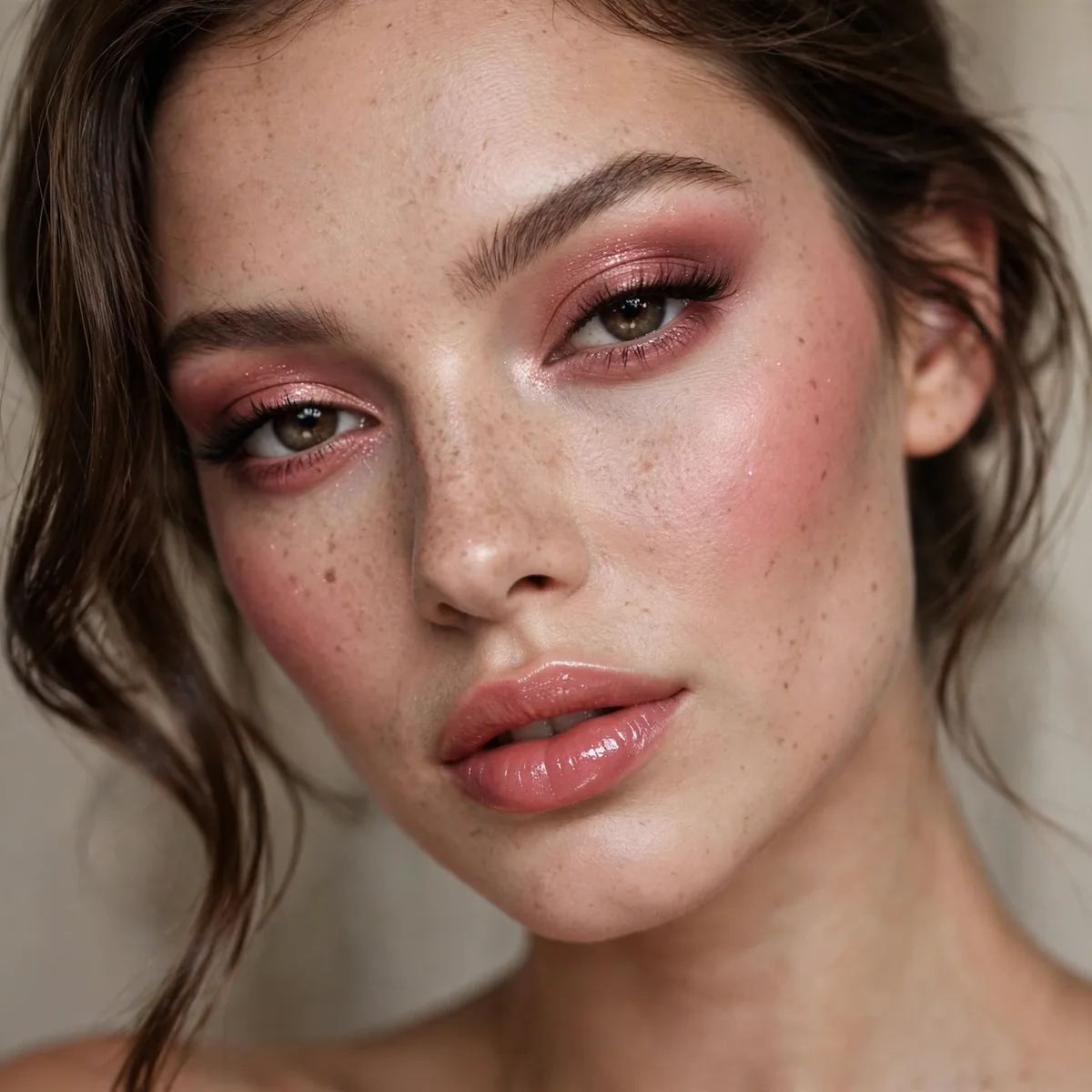 Monochrome rose seductive Valentine's makeup