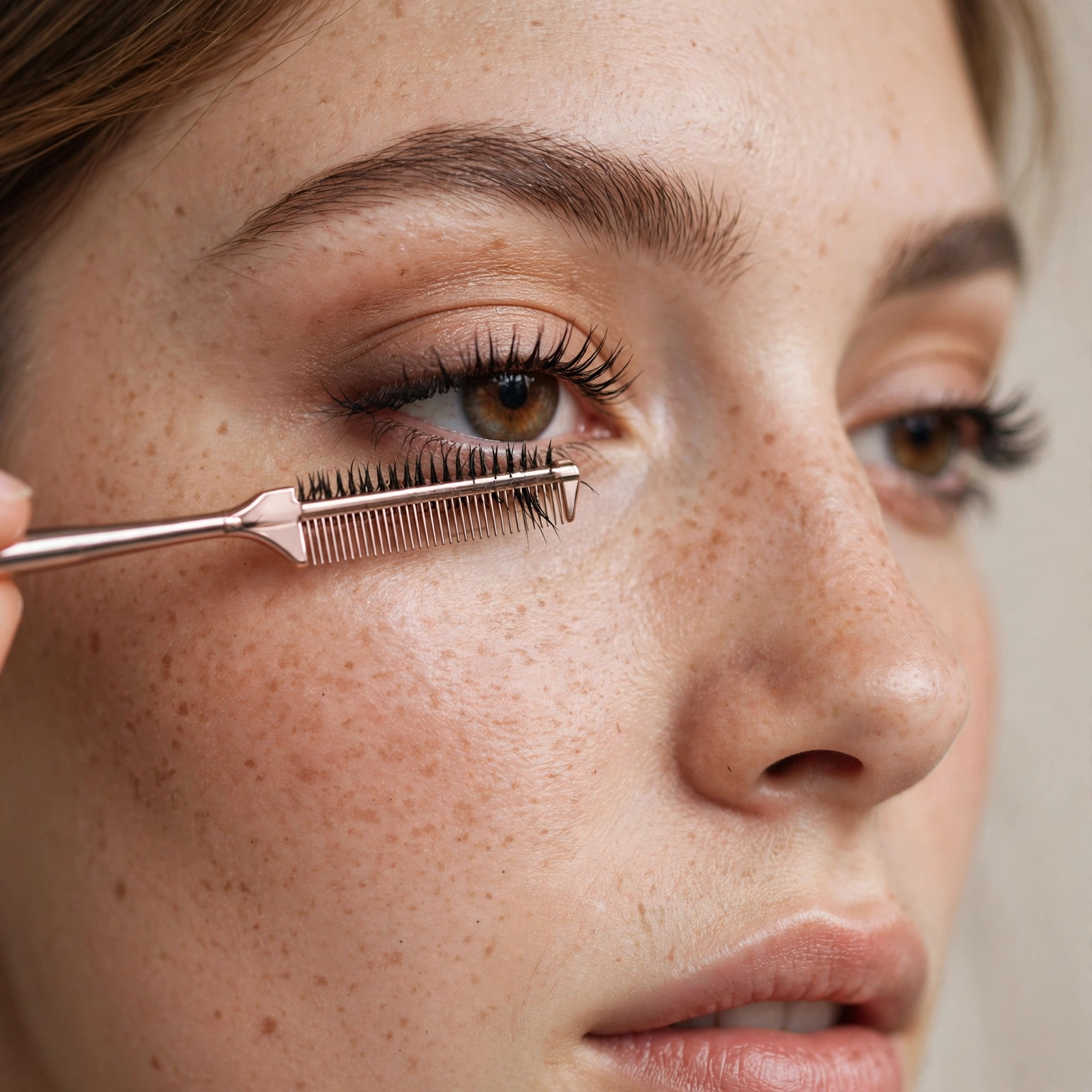 Lash comb separating mascara
