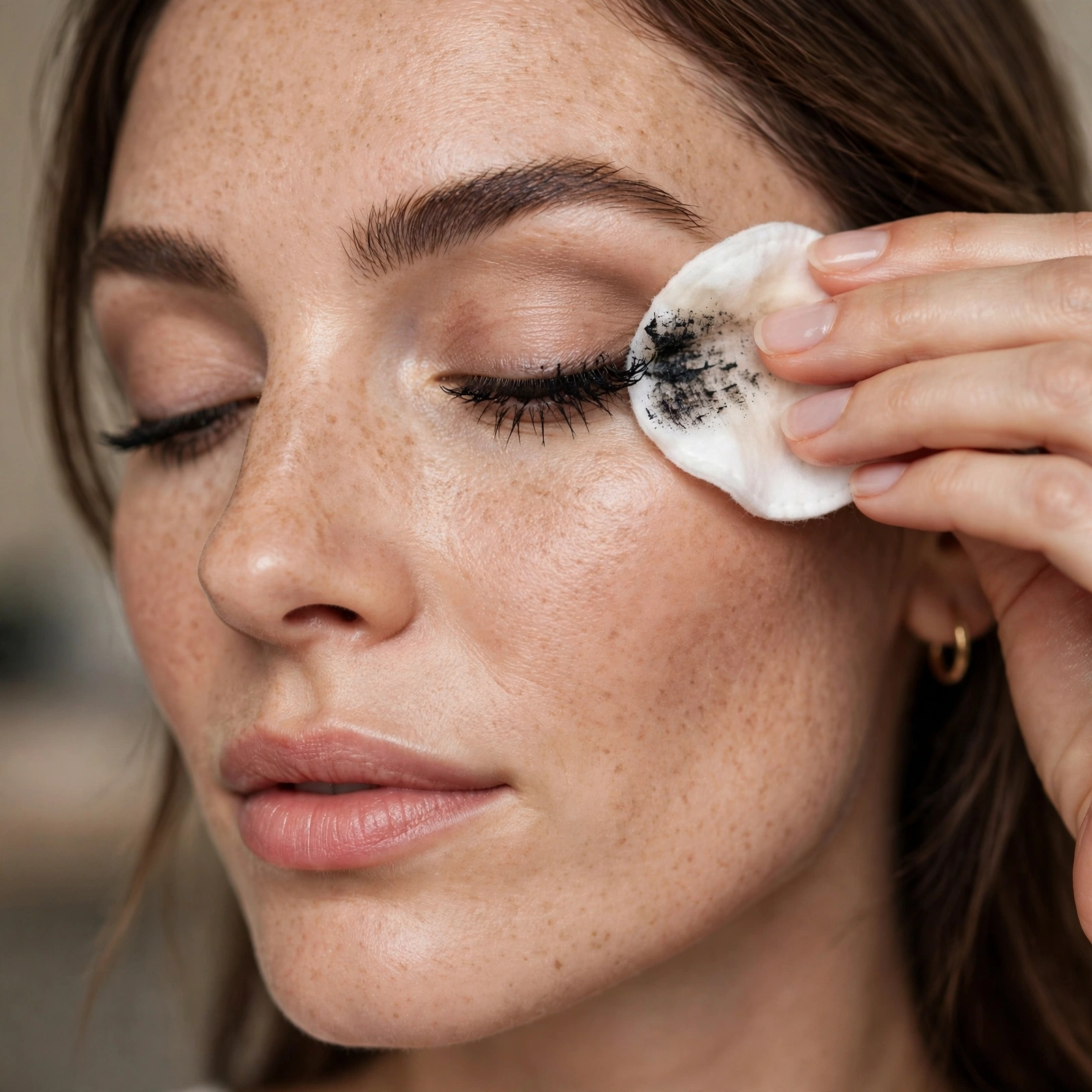 Proper mascara removal technique