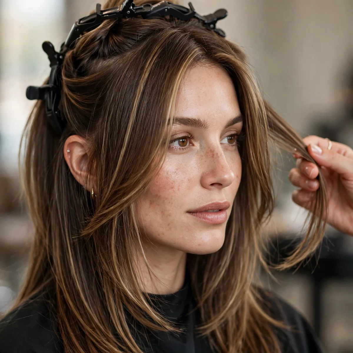 Hair consultation for layered cut