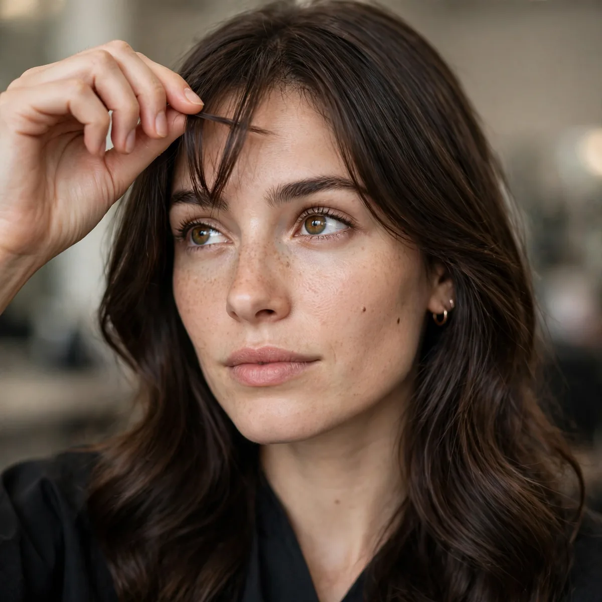 Deciding on bangs hairstyle