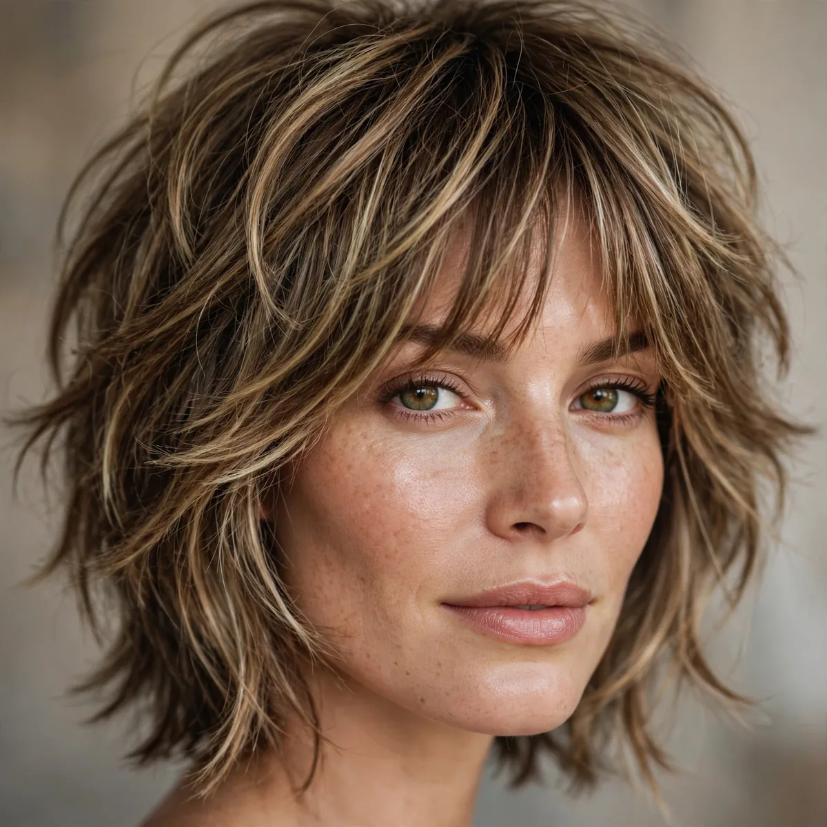 Classic modern shag haircut