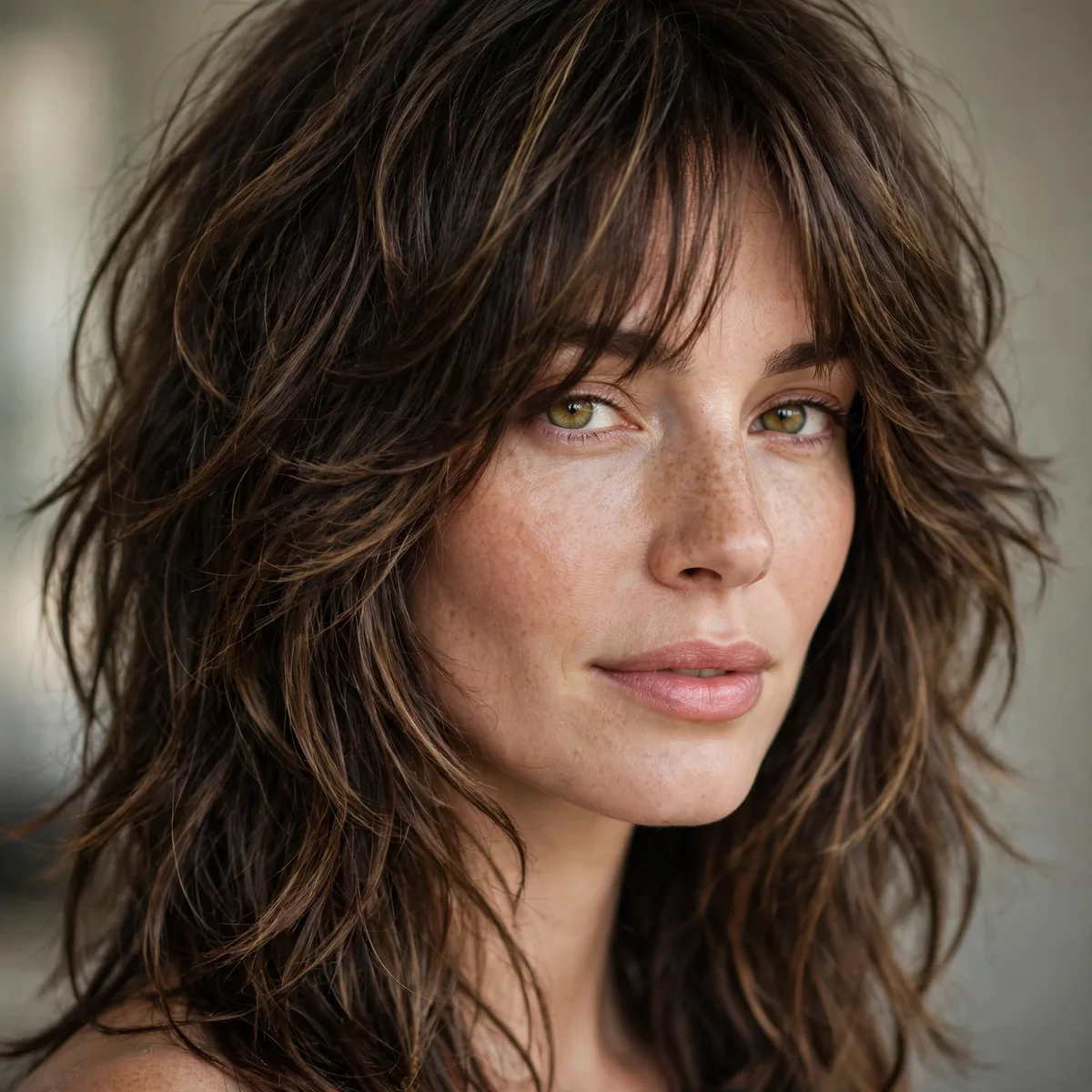 Long shag layers haircut