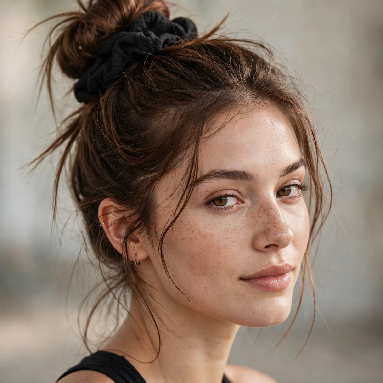 Secure messy bun for workouts
