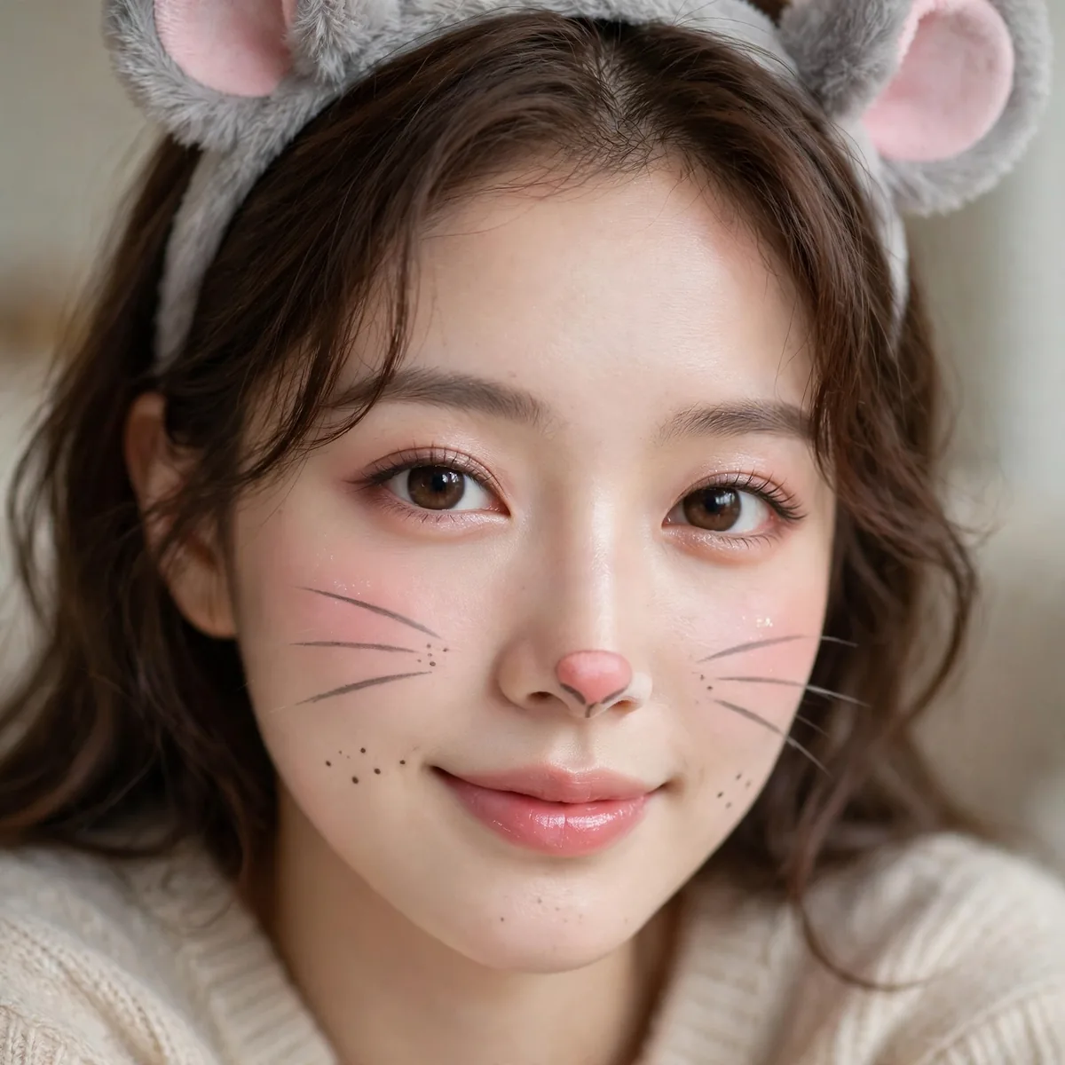 Sweet baby mouse makeup