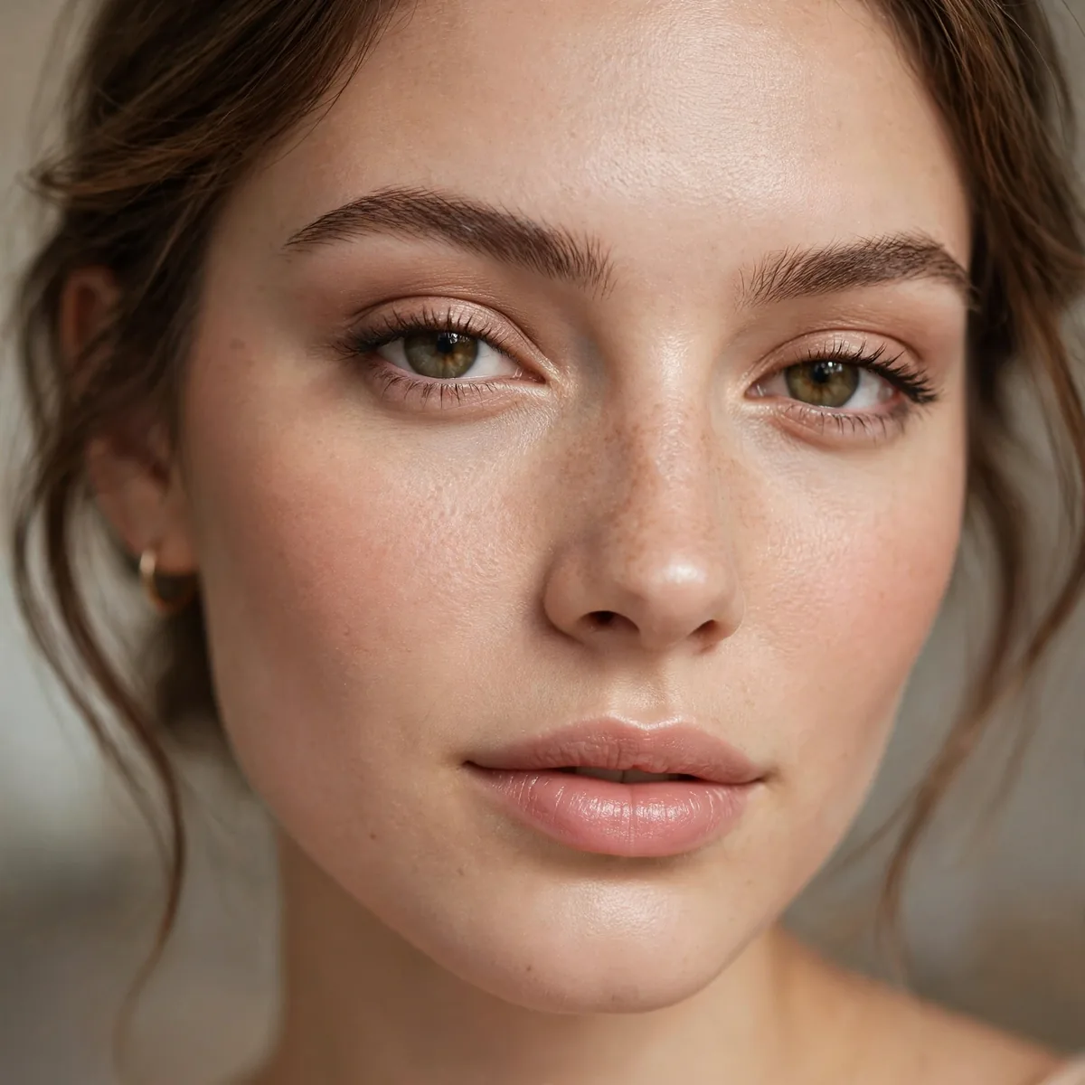 Perfected natural skin base for photos