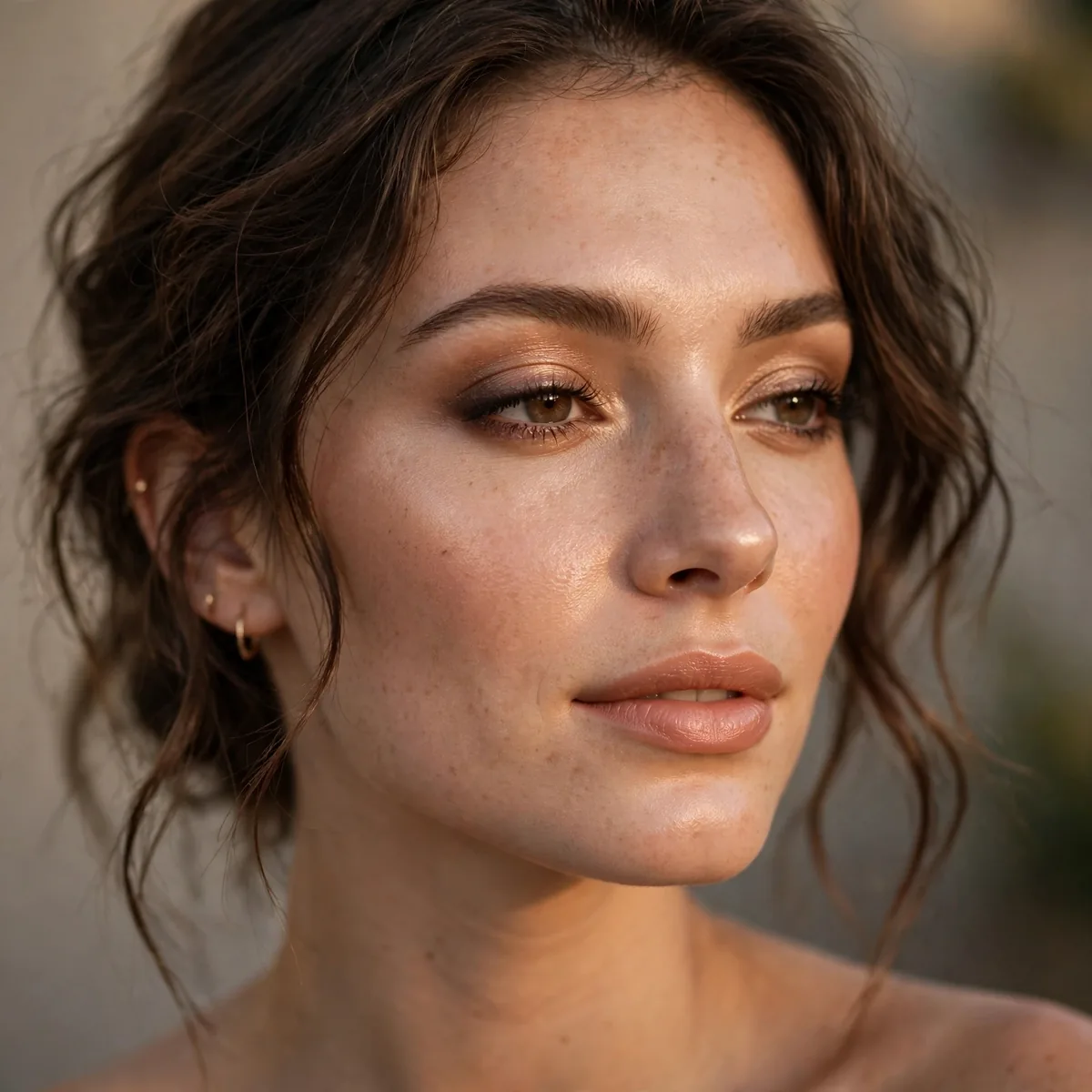 Evening natural glow makeup