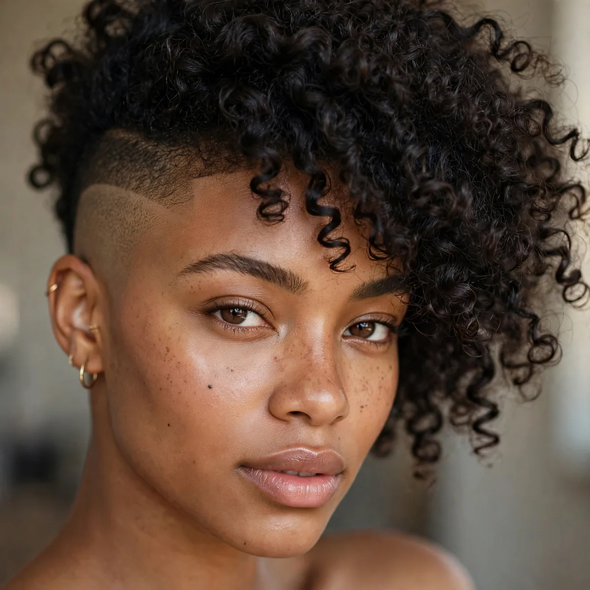 Big chop with shaved side
