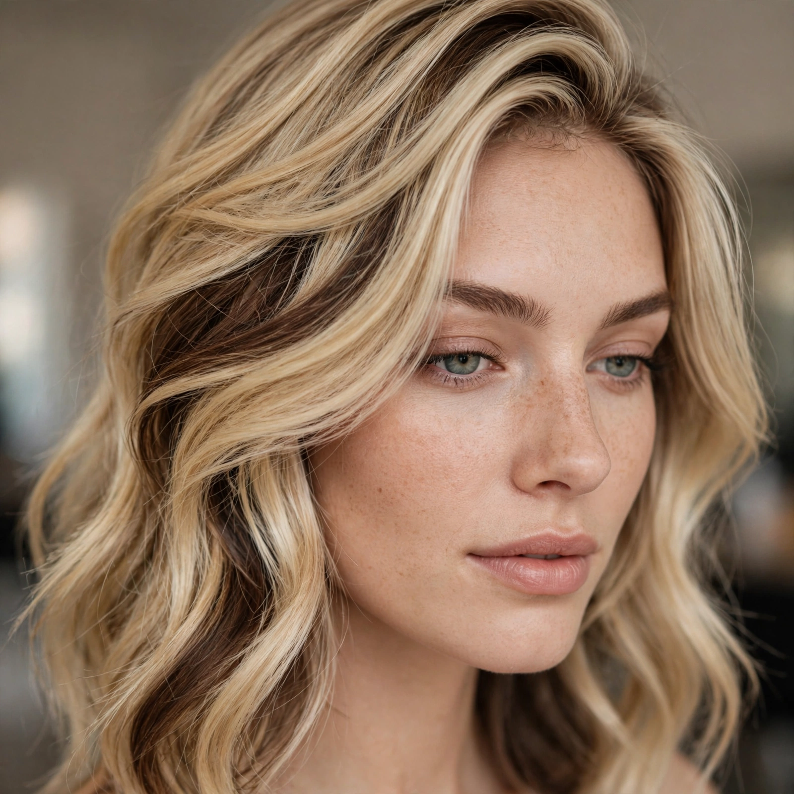 Peekaboo highlights for blonde hair