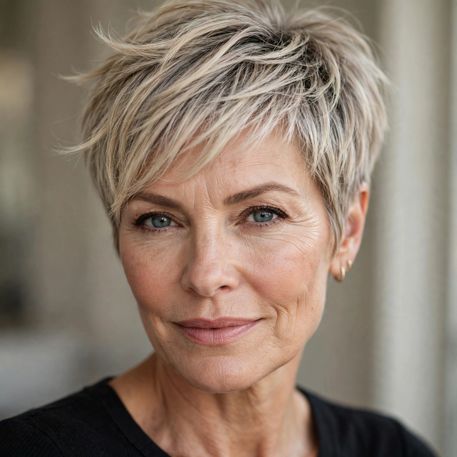 Soft feathered pixie with wispy layers
