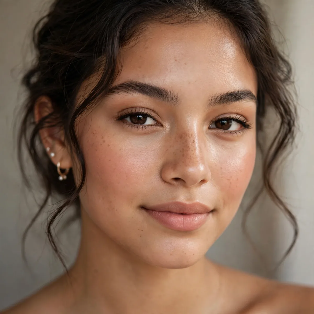 Fresh natural beauty makeup enhancing quinceanera glow