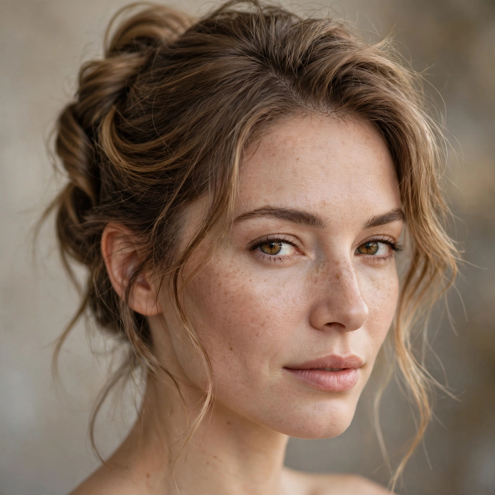 Soft undone French twist